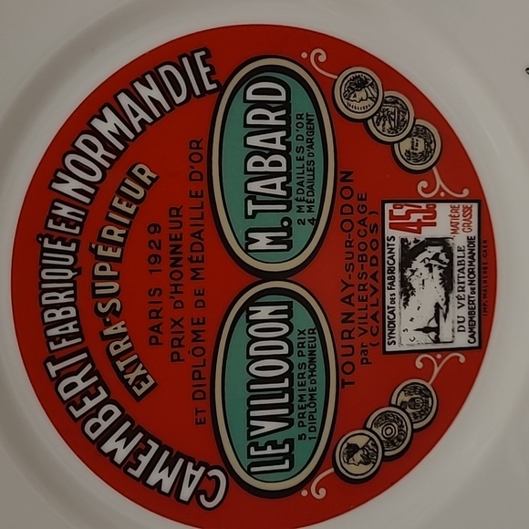 Set of 4 Vintage Cheeses of Frances Advertising Graphics Plates - Picture 10 of 17